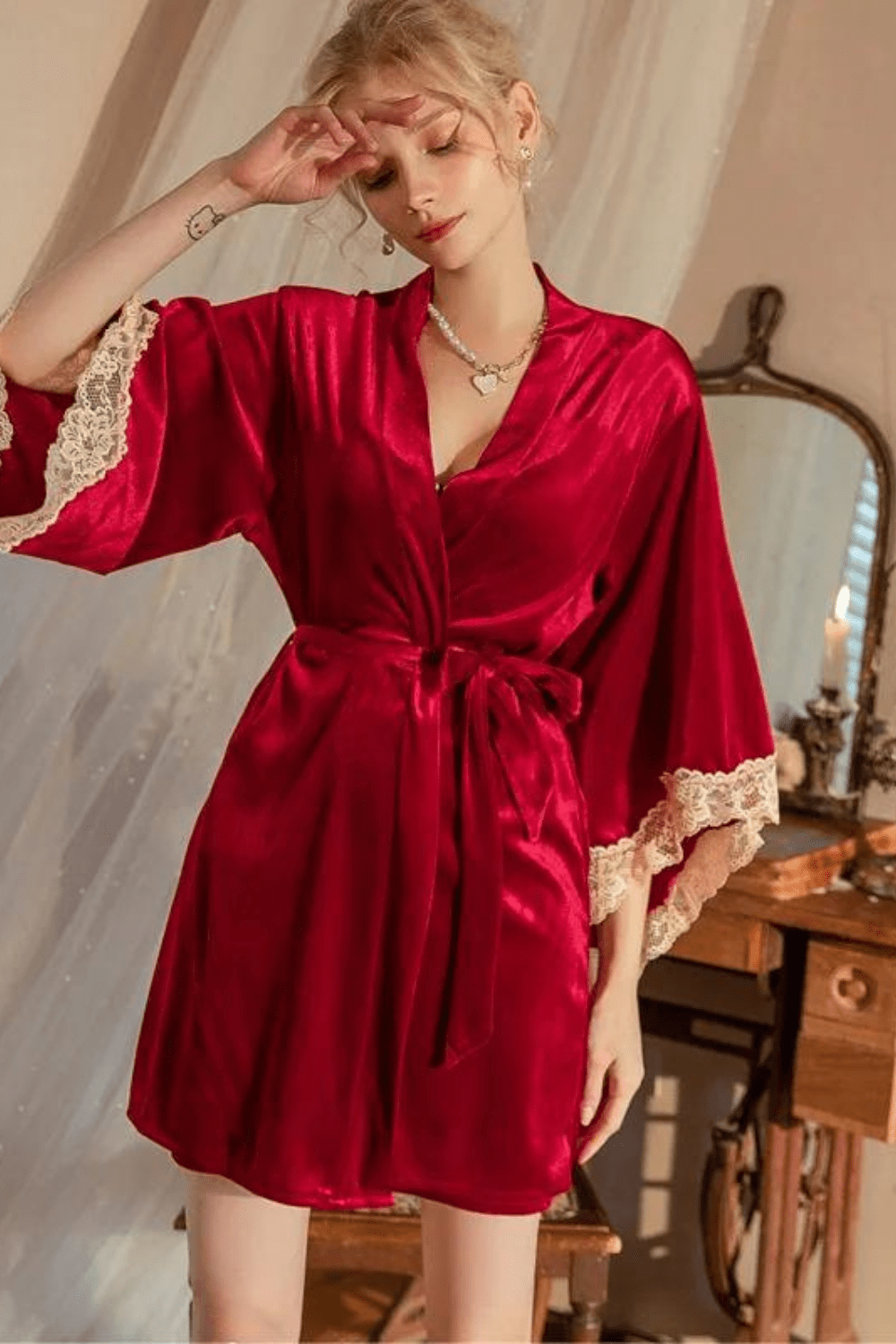 peignoir élégant pour femme