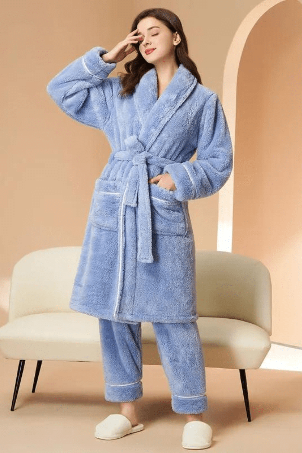 luxueux peignoir féminin