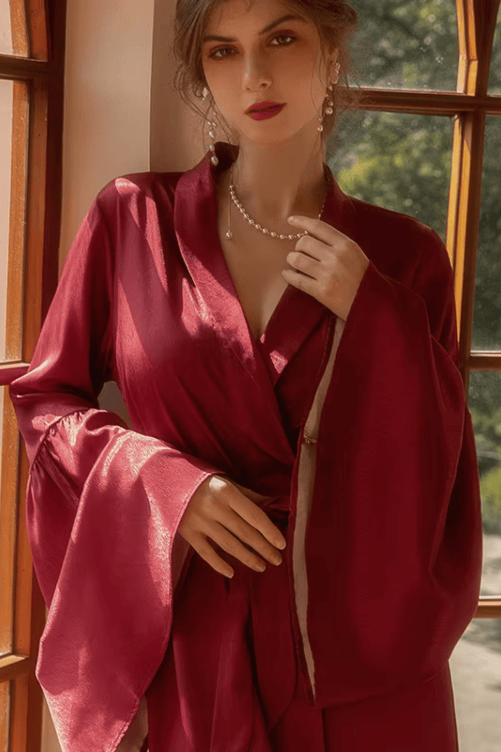 peignoir féminin minimaliste