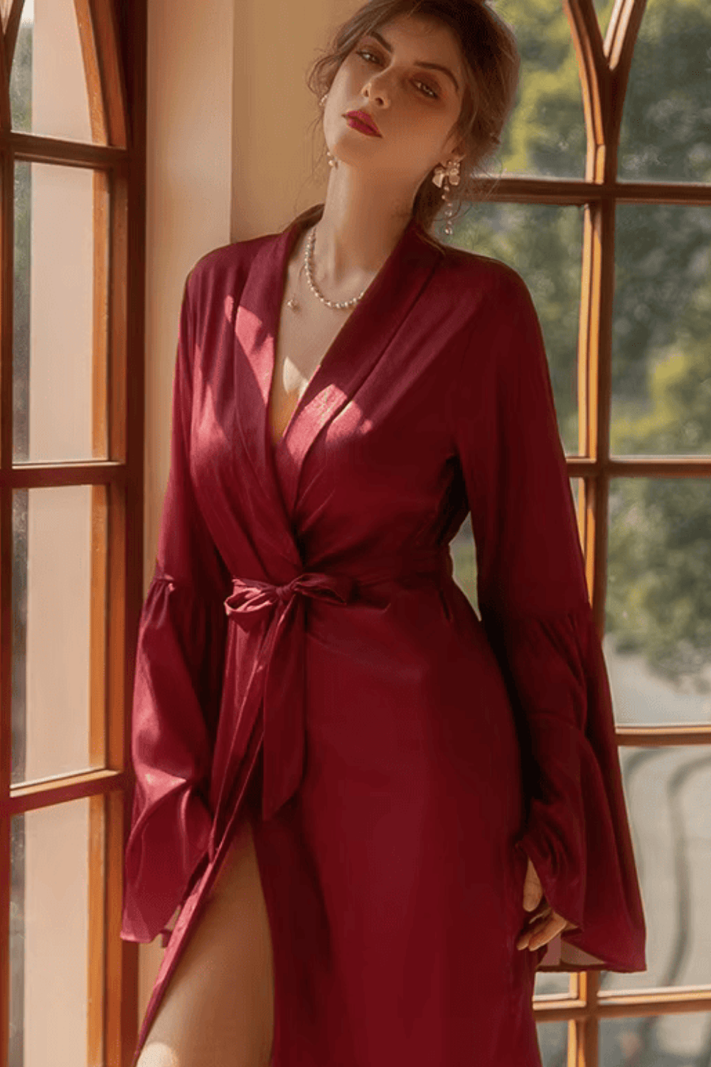 peignoir femme élégant