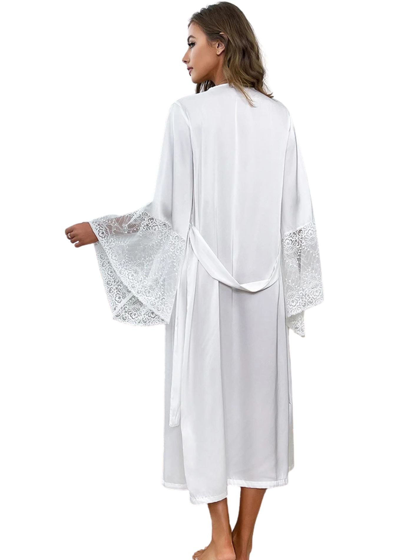 peignoir confort satin