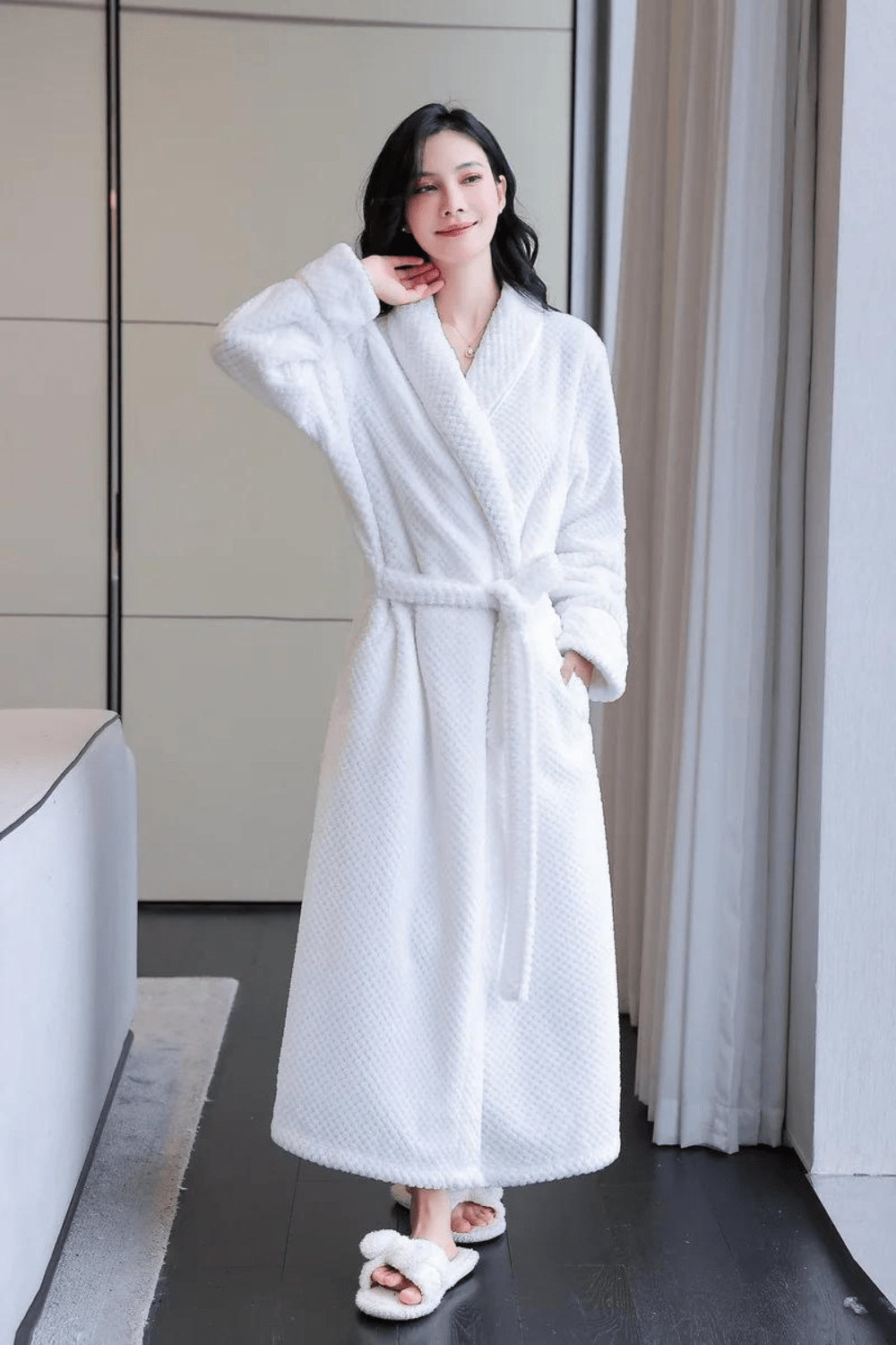 peignoir femme élégant