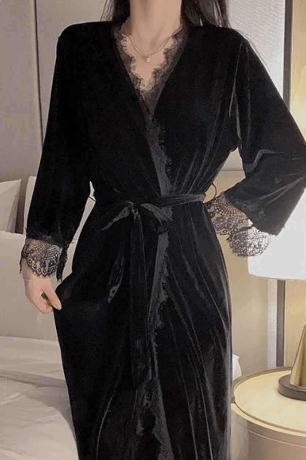 luxueux peignoir femme sexy