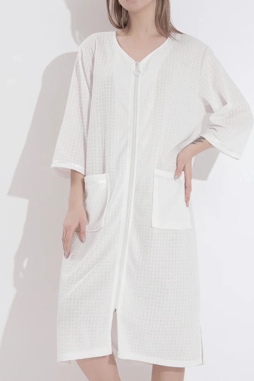 peignoir zip mode