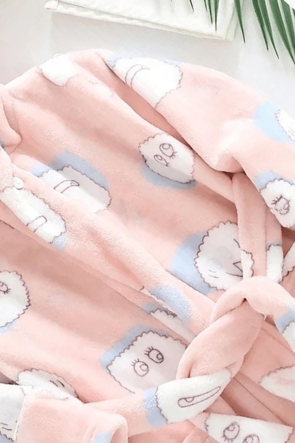 peignoir enfant rose
