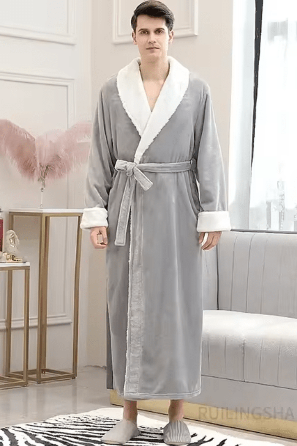 peignoir homme luxe