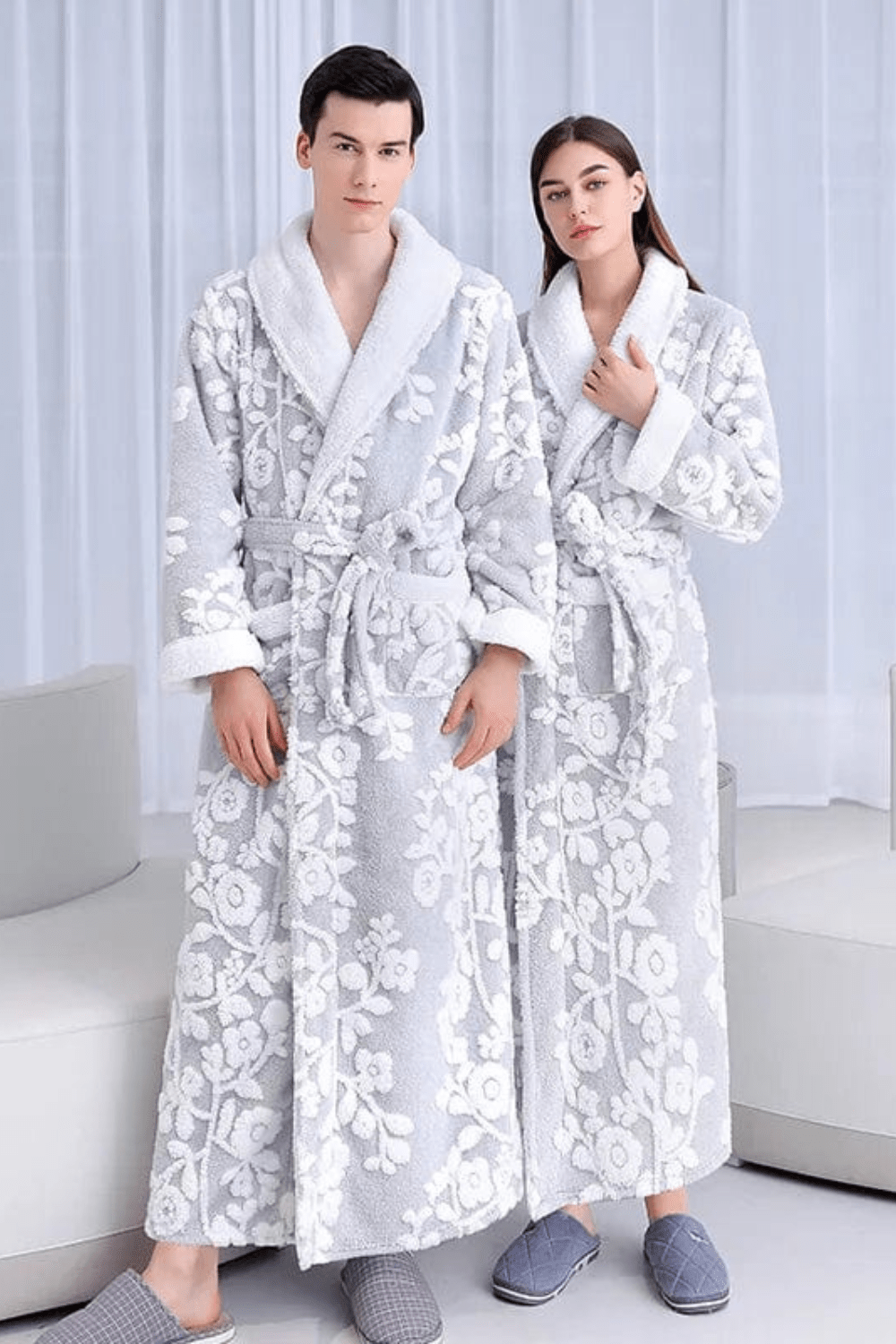peignoir en coton doux