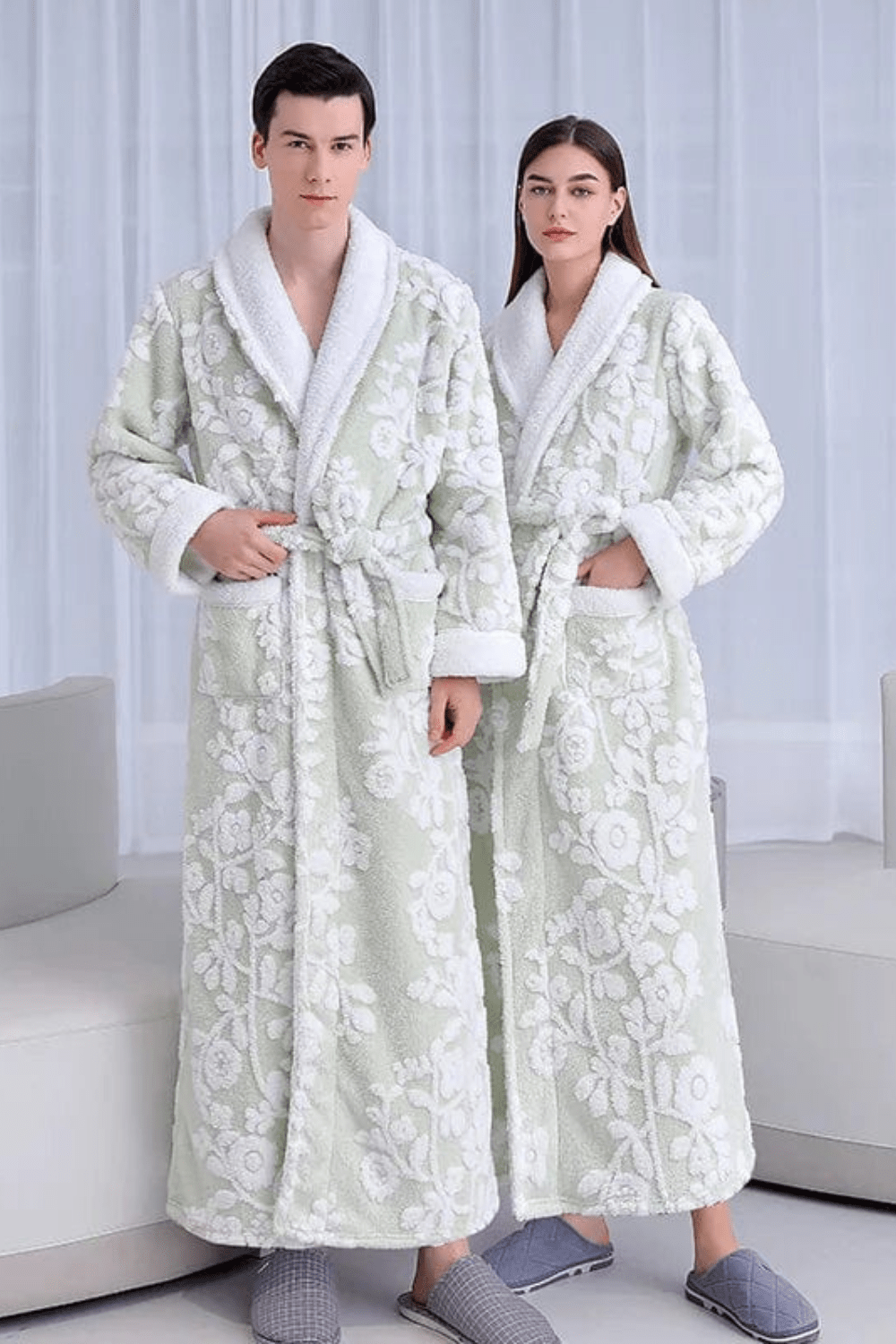 peignoir de bain pour homme et femme