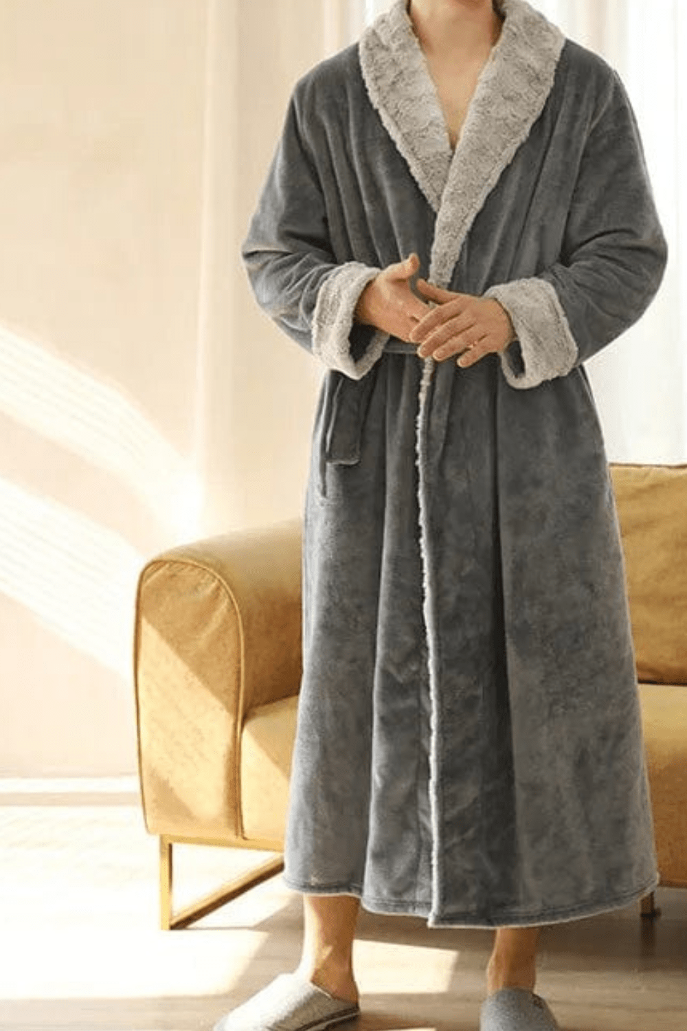 peignoir élégant homme
