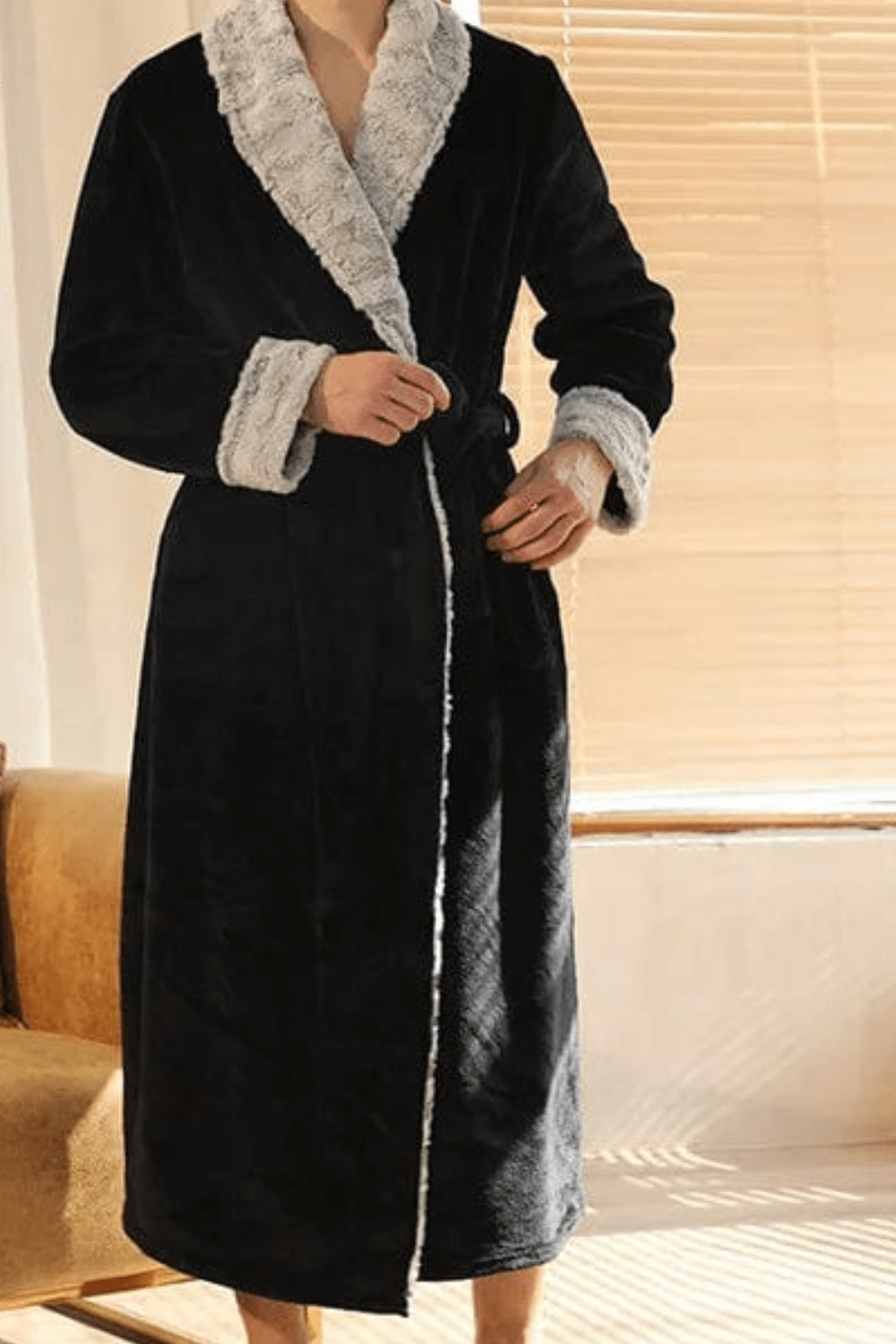 peignoir long classique