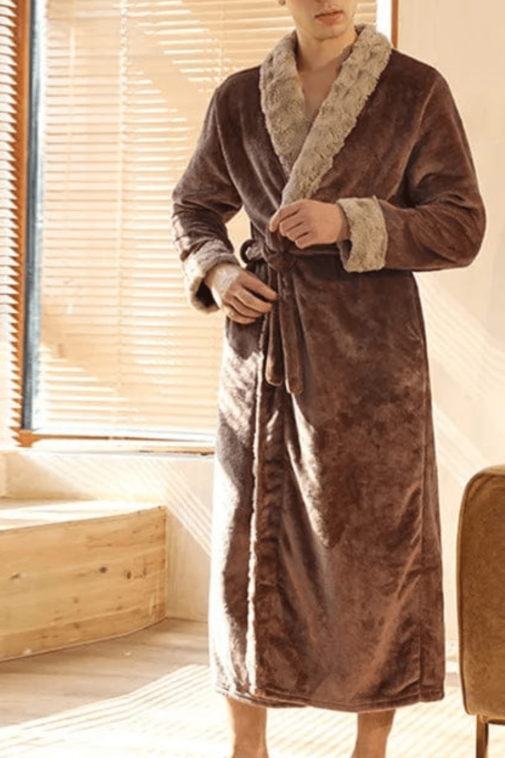 peignoir homme confortable