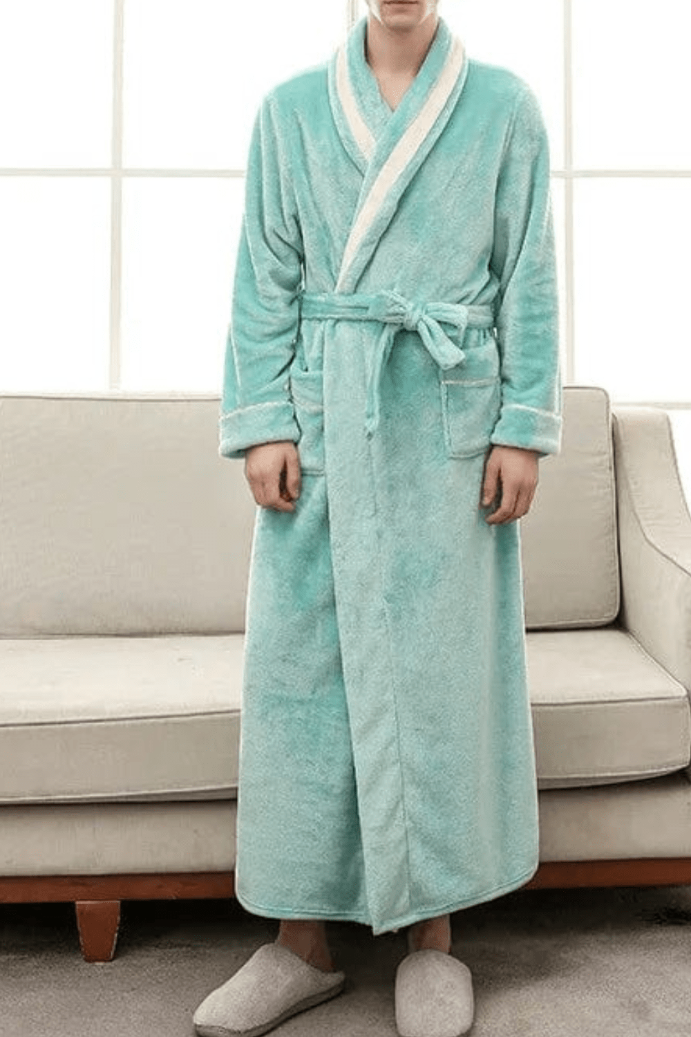 peignoir doux homme