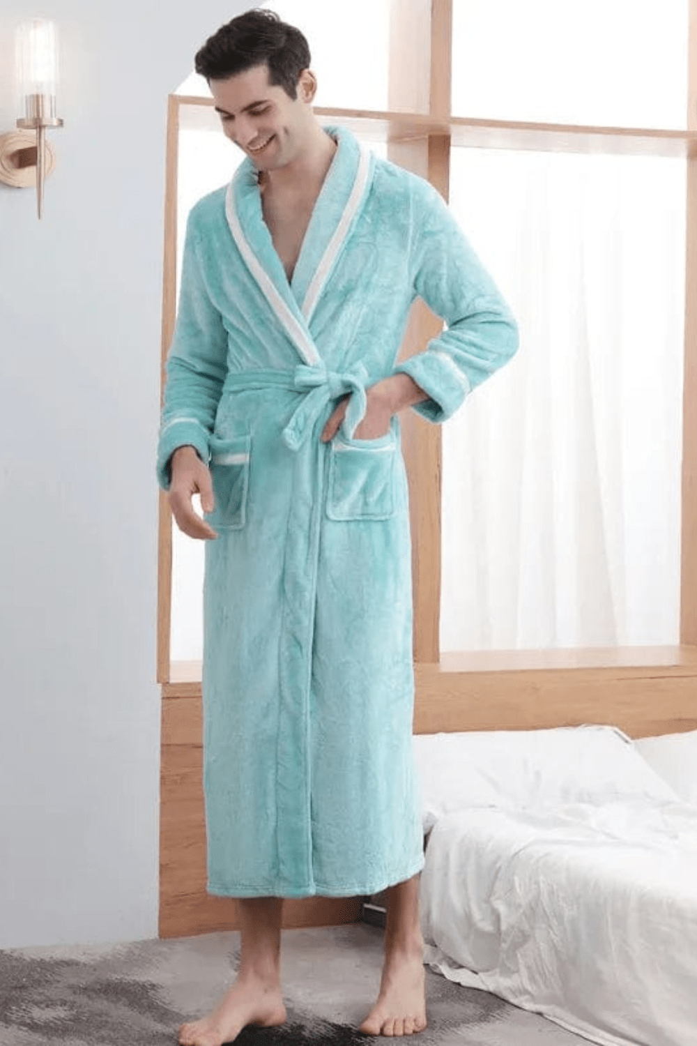 peignoir doux pour homme