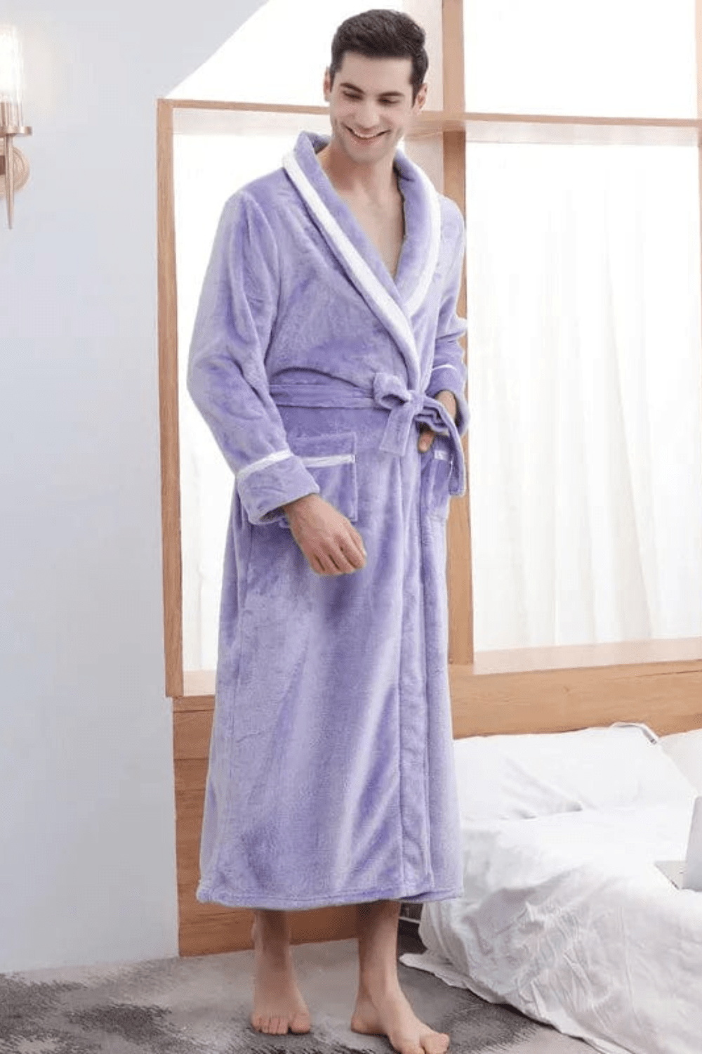 élégant peignoir polaire