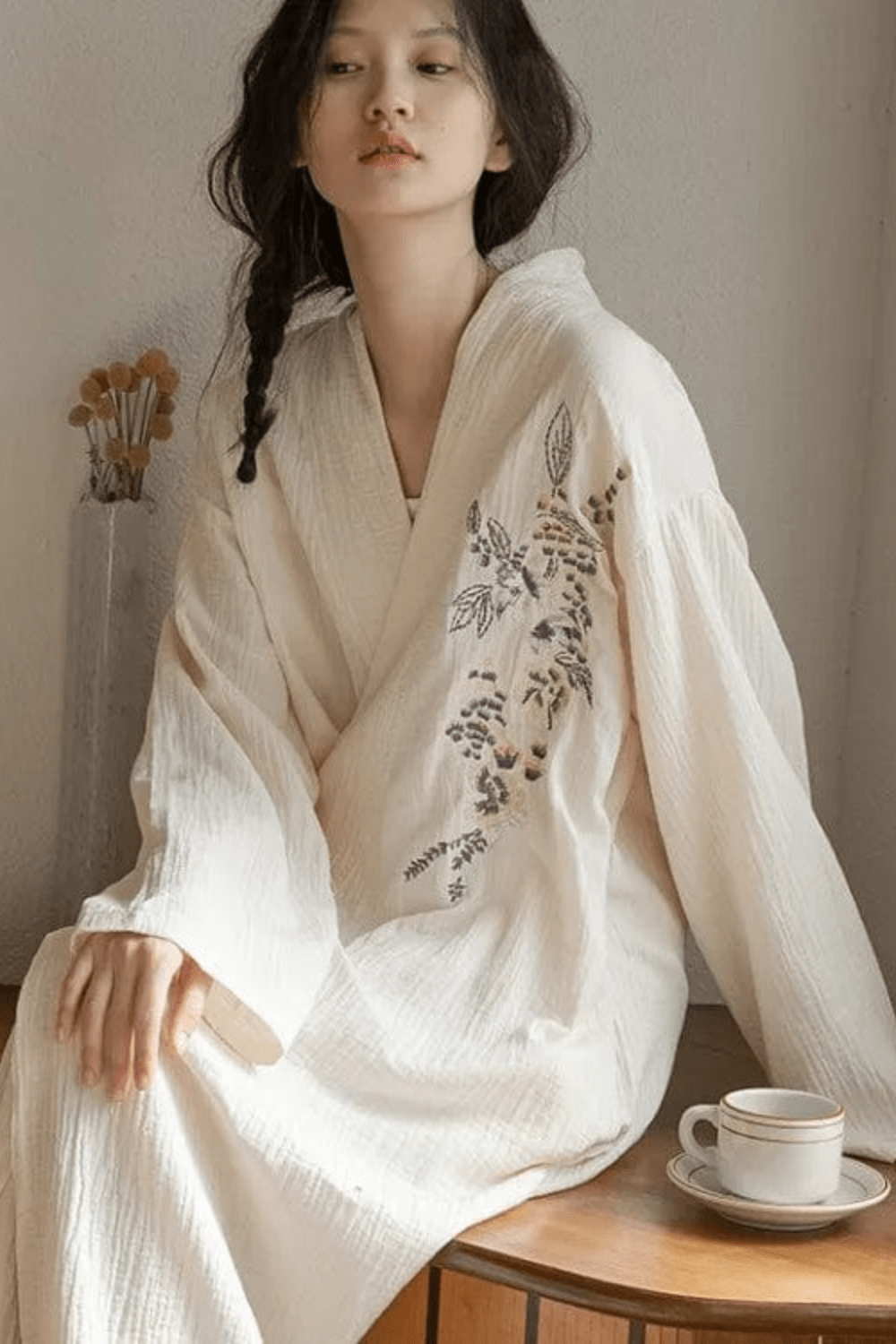 confortable peignoir japonais