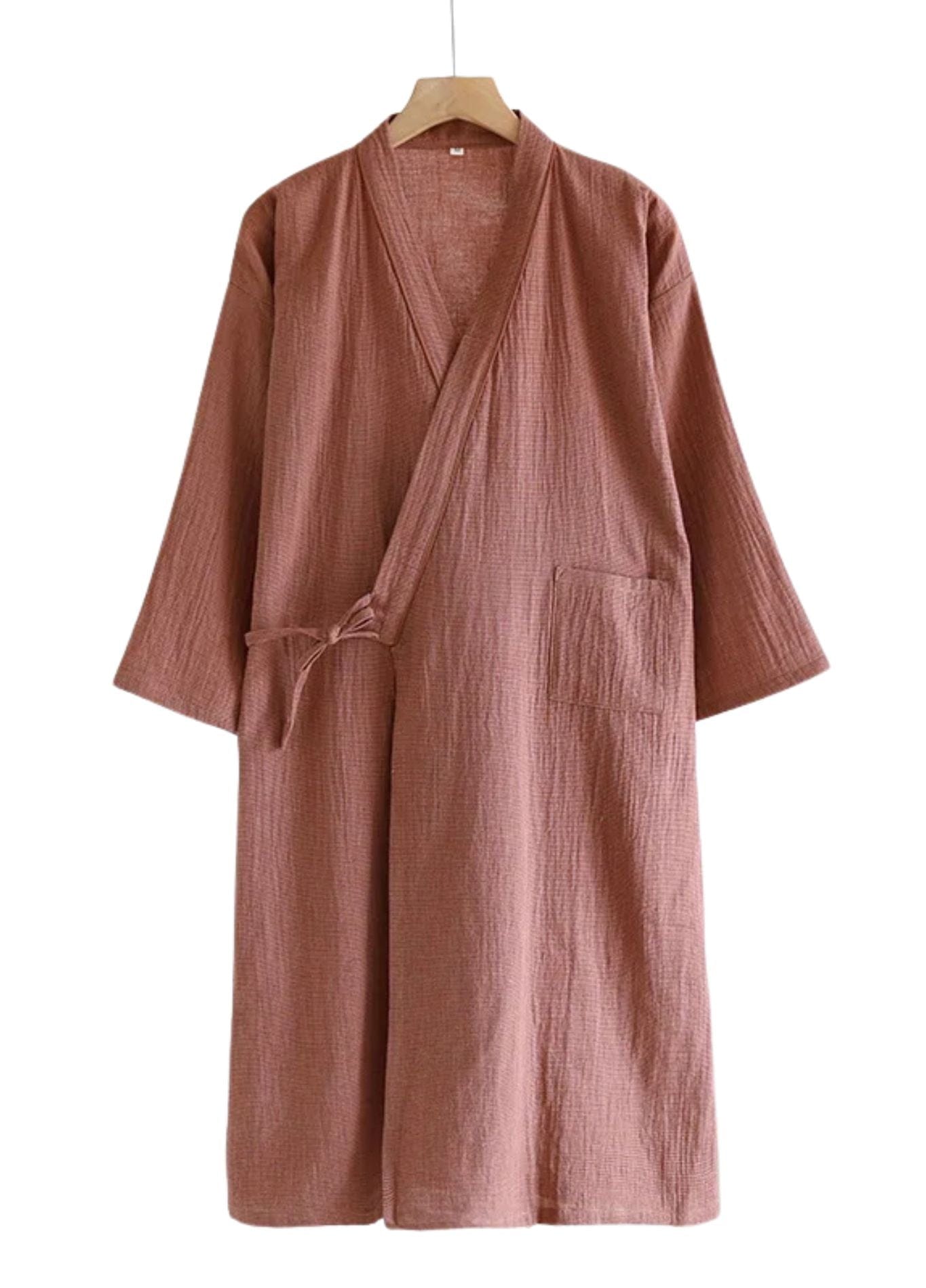 peignoir kimono homme coton
