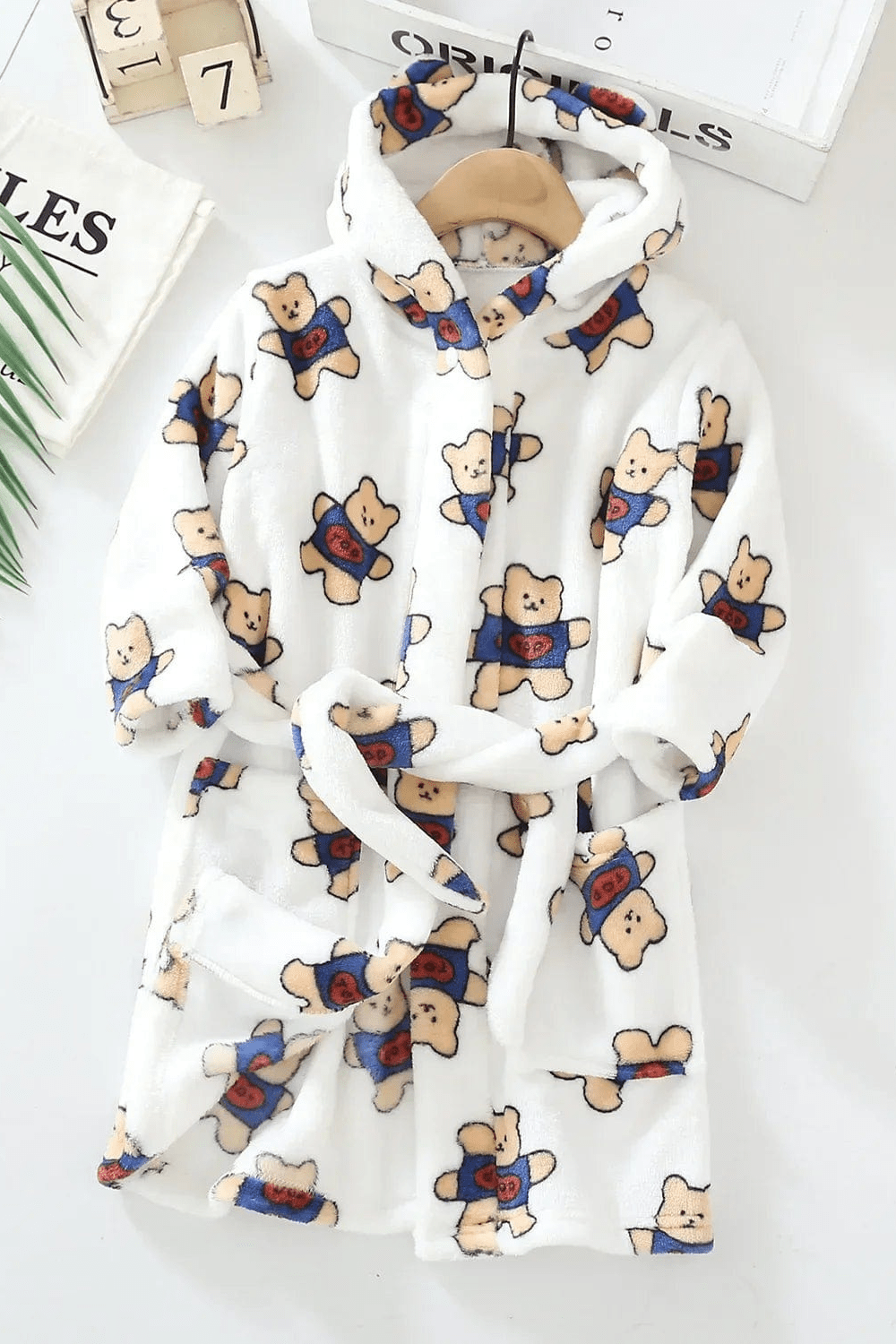 peignoir garçon polaire élégant