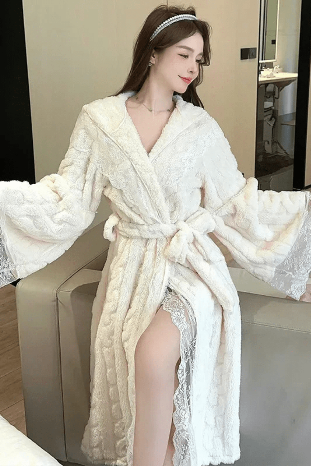 peignoir élégant