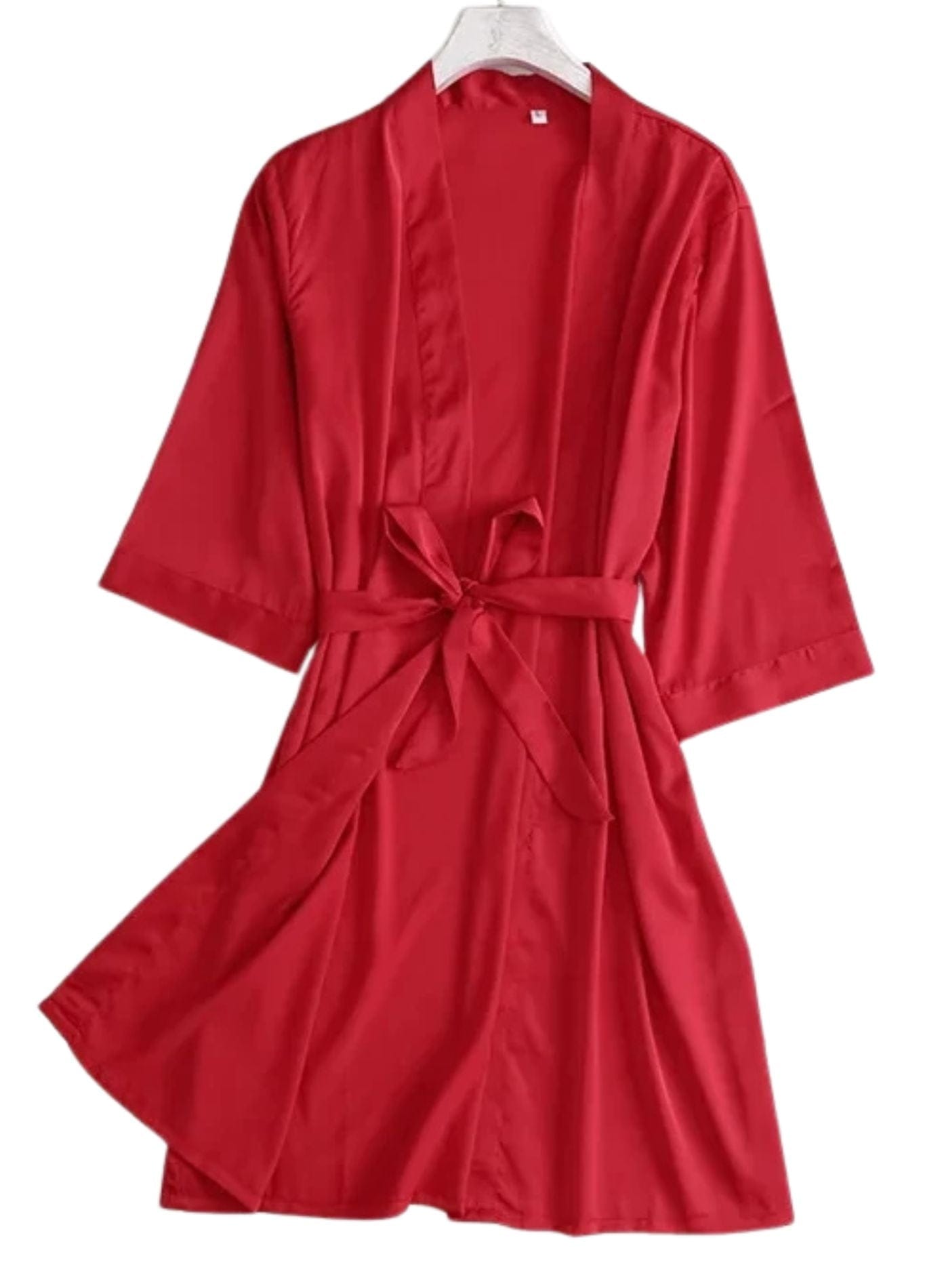 peignoir confortable satin