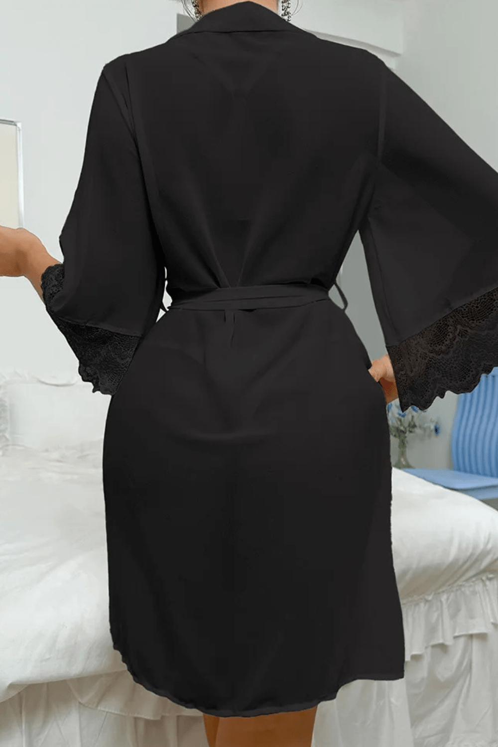 luxueux peignoir transparent
