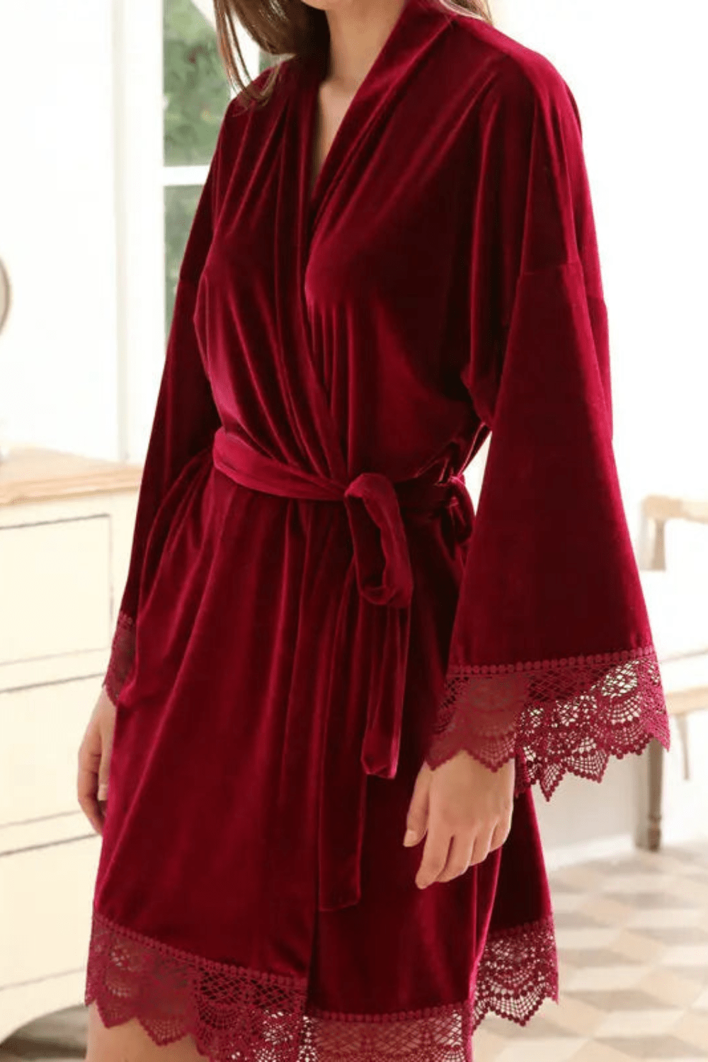 peignoir confort velours