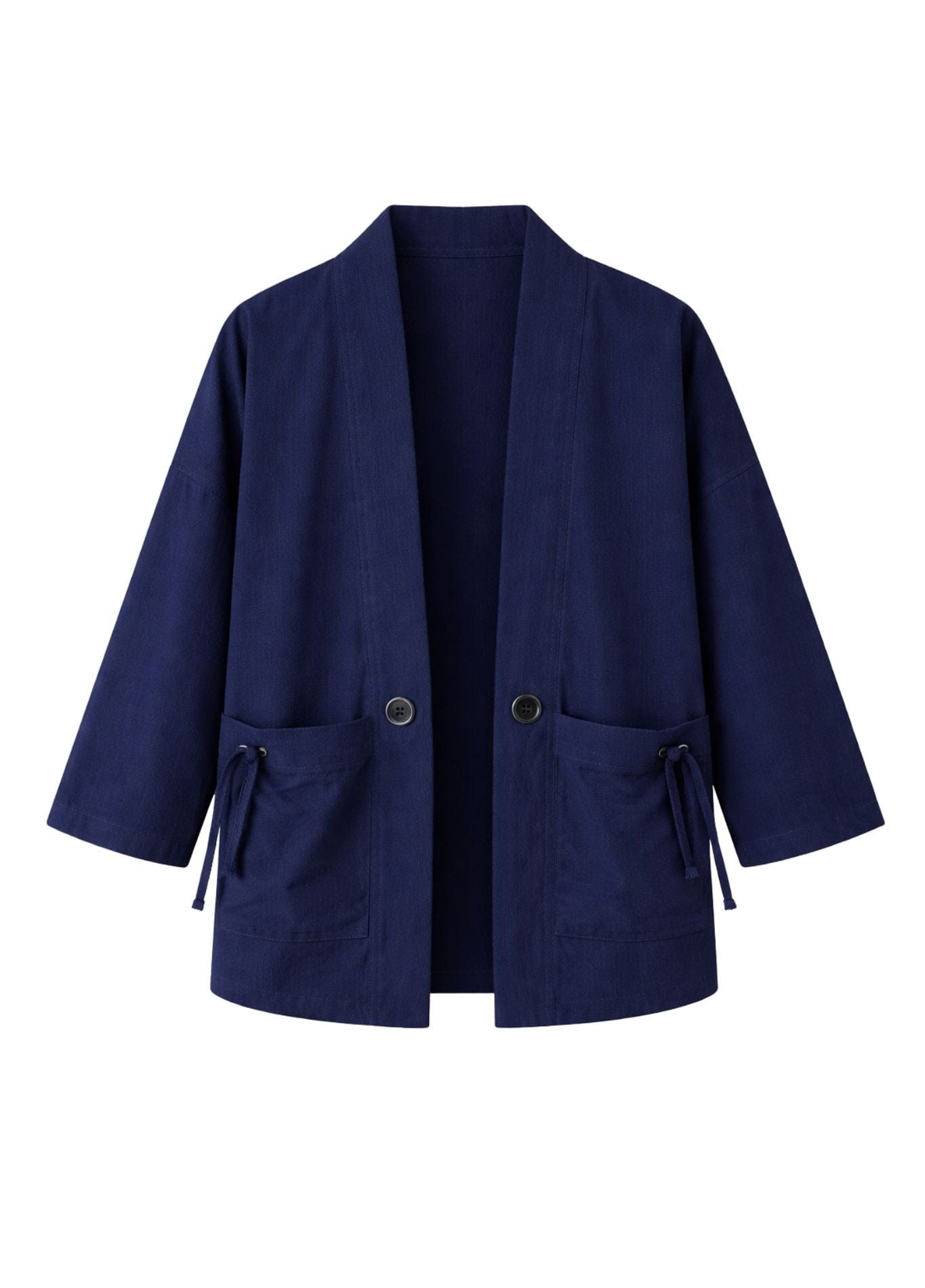 veste kimono bleu