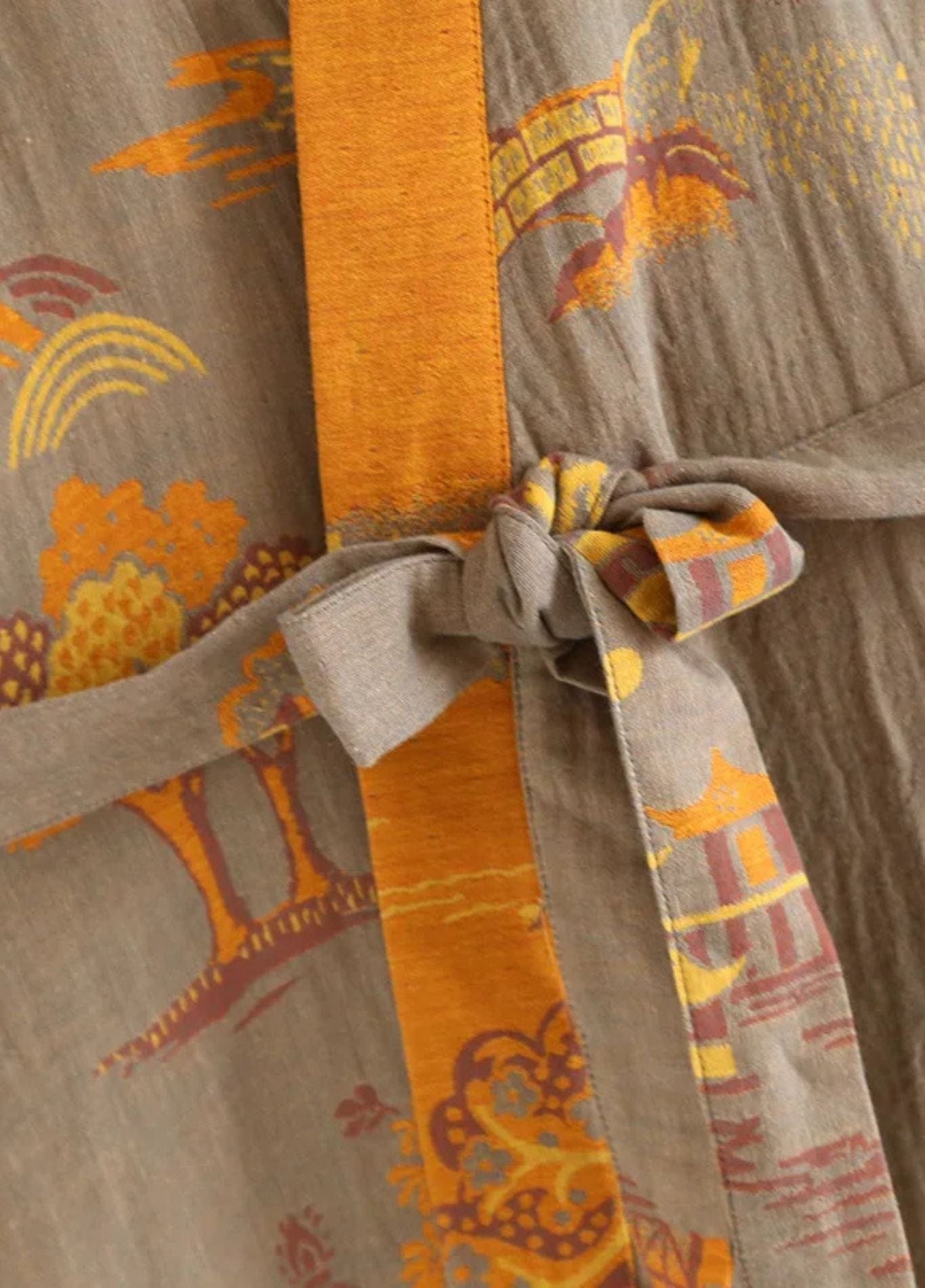 kimono d'inspiration asiatique
